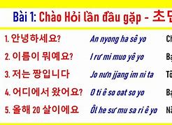 Ảnh Học Tiếng Hàn